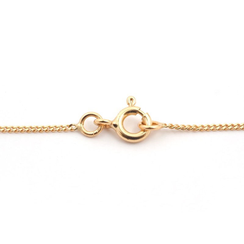 Chaîne Carador maille gourmette diamantée 1.1mm or jaune 750/000