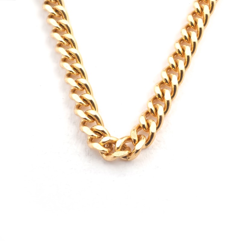 Chaîne Carador maille gourmette diamantée 1.7mm or jaune 750/000