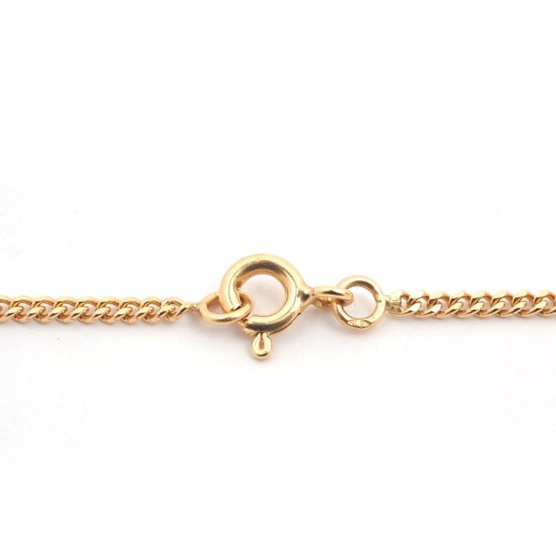 Chaîne Carador maille gourmette diamantée 1.7mm or jaune 750/000