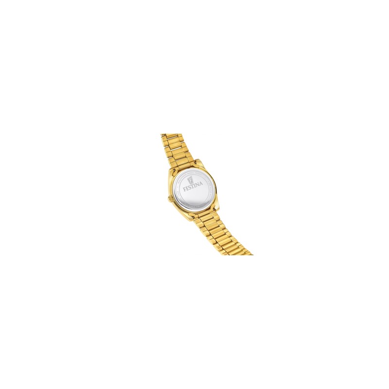 Montre Festina Femme acier doré fond de cadran beige