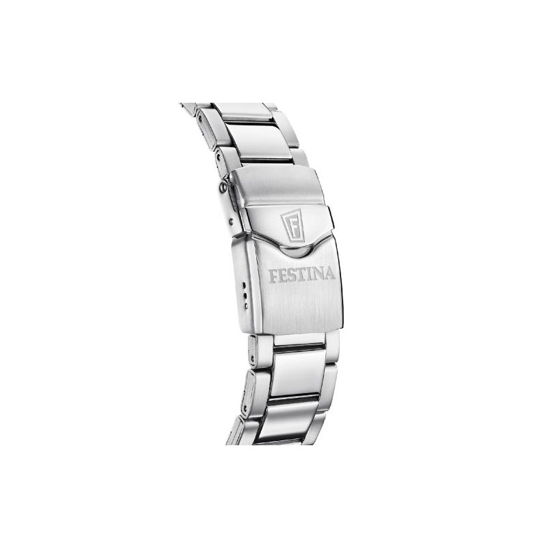 Montre Festina Homme Miyota acier argenté lunette et fond de cadran vert