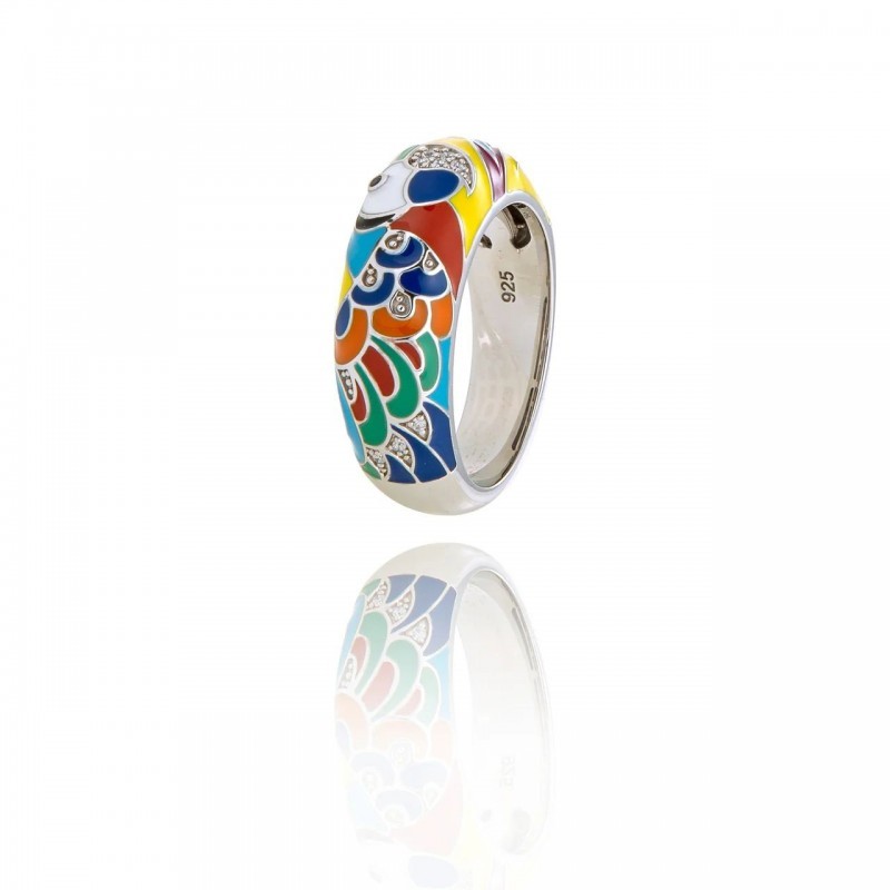 Bague Una Storia LOVEBIRD EN ARGENT 925/000