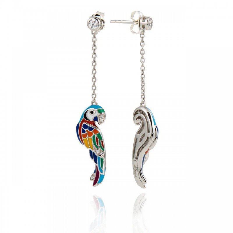 Boucles d'oreilles Una storia LOVEBIRD argent 925/000