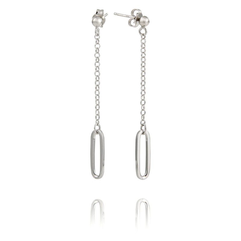 Boucles d'oreilles Una Storia pendantes en argent 925/000 maillons