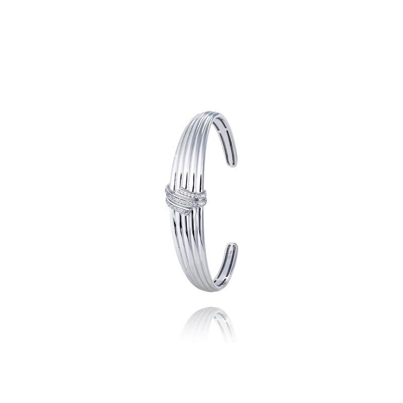 Bracelet manchette Una storia Turban en argent 925/000 avec oxydes de zirconium