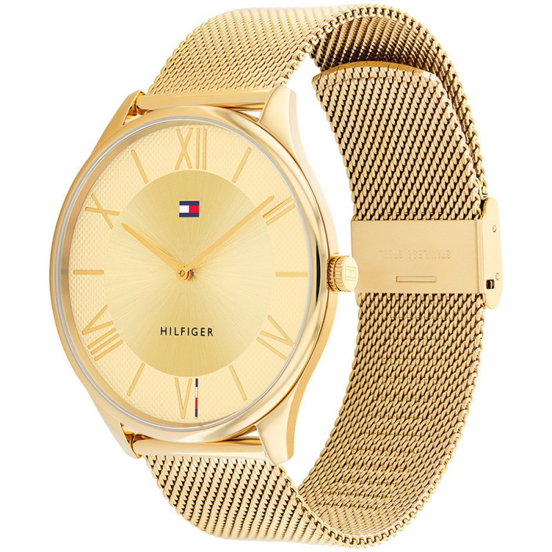 Montre Tommy Hilfiger Homme en acier doré