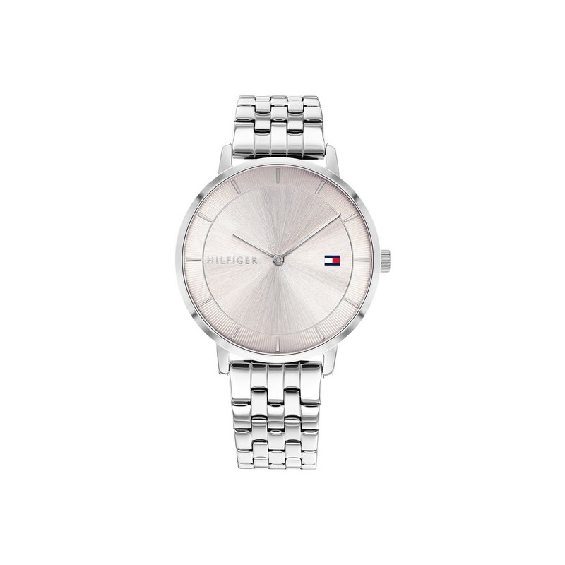 Montre Tommy Hilfiger Femme Tea en acier argenté fond de cadran rose