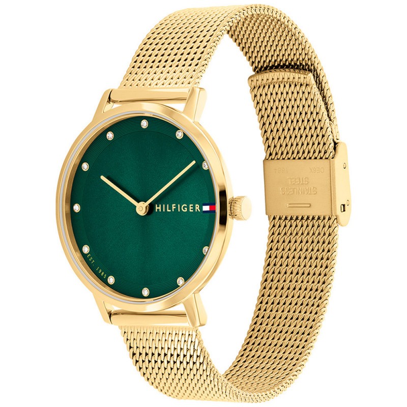 Montre Tommy Hilfiger Femme Pippa Vert index en oxydes de zirconium
