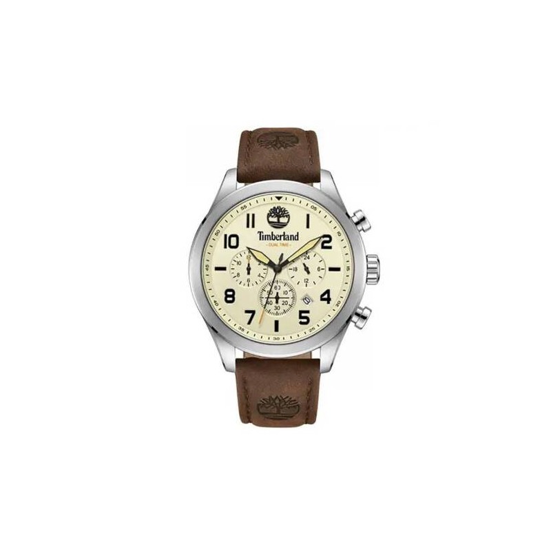 Montre Timberland Homme Ashmont multifonctions bracelet cuir marron