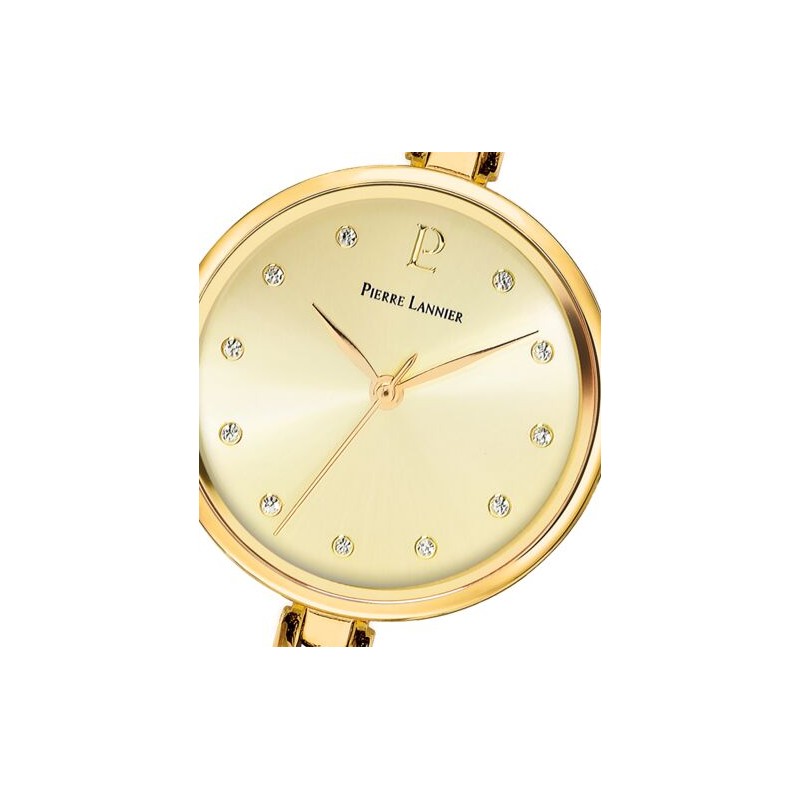 Montre Pierre Lannier Femme Leia doré avec oxydes de zirconium