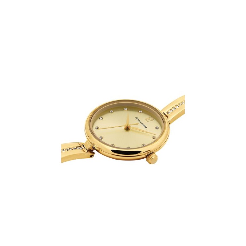 Montre Pierre Lannier Femme Leia doré avec oxydes de zirconium
