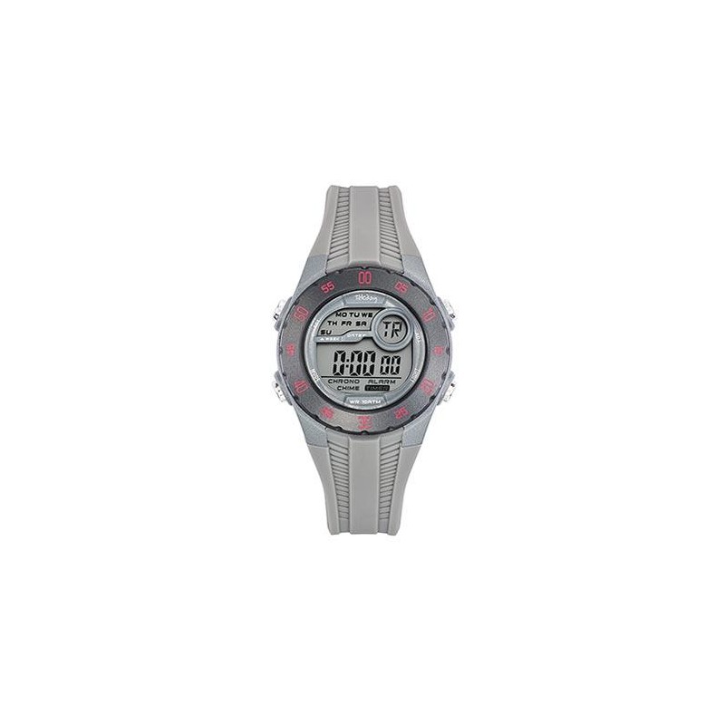 Montre Tekday Enfant digital silicone gris style pneus