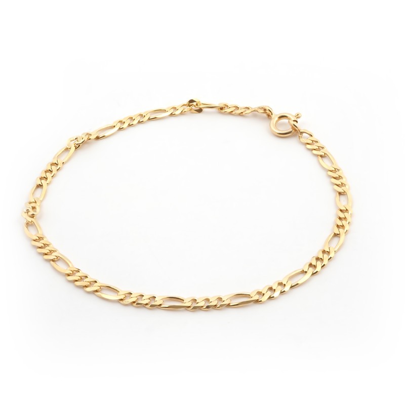 Bracelet Carador Or jaune 375/000 Maille Alternée 1/3