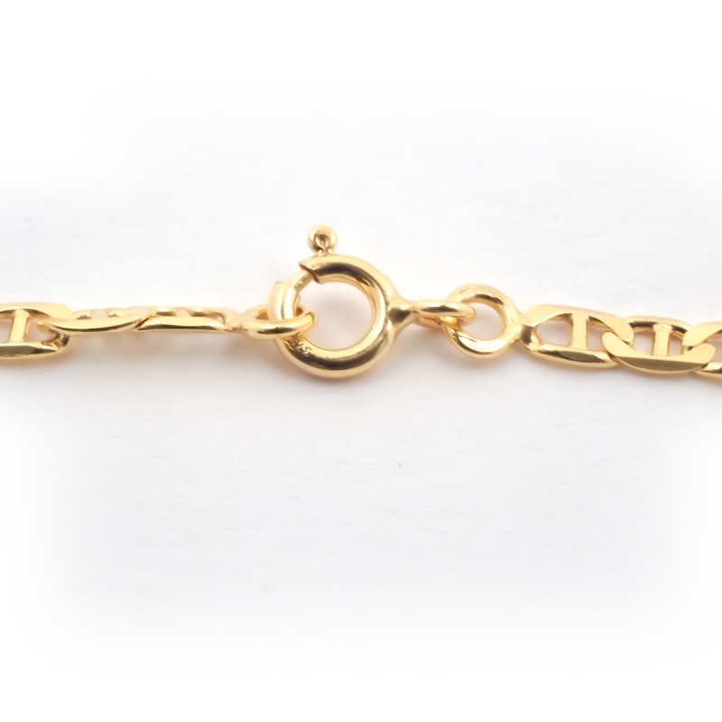 Bracelet Carador maille bâton 3mm en or jaune 375/000