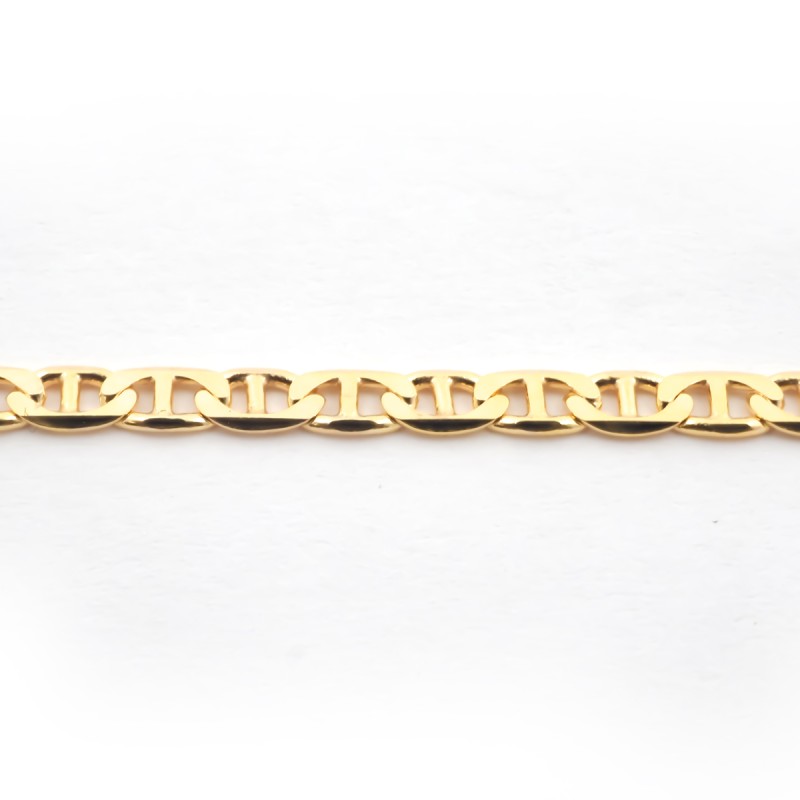 Bracelet Carador maille bâton 3mm en or jaune 375/000