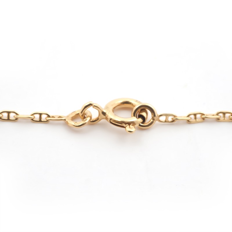 Bracelet CARADOR en or 375/000 maille forçat marine