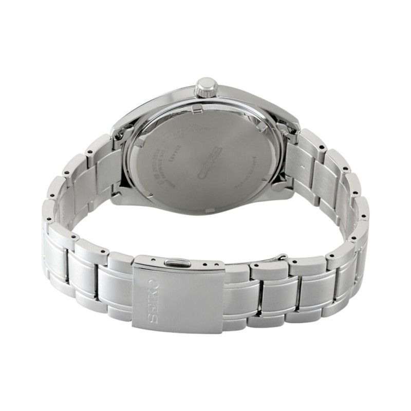 Montre Homme Seiko bracelet acier cadran noir