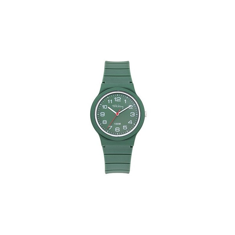 Montre Tekday Enfant silicone vert