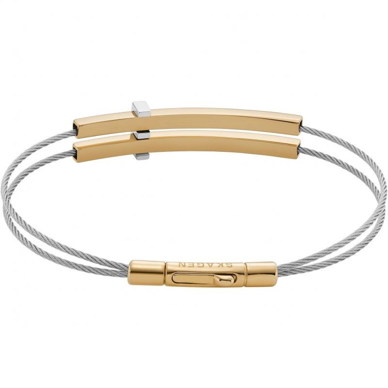 Bracelet Femme Skagen Kariana en acier argenté et doré