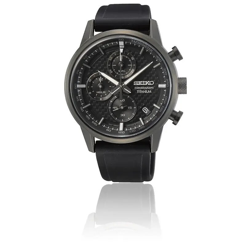 Montre Homme Seiko  Sport Chronographe bracelet silicone