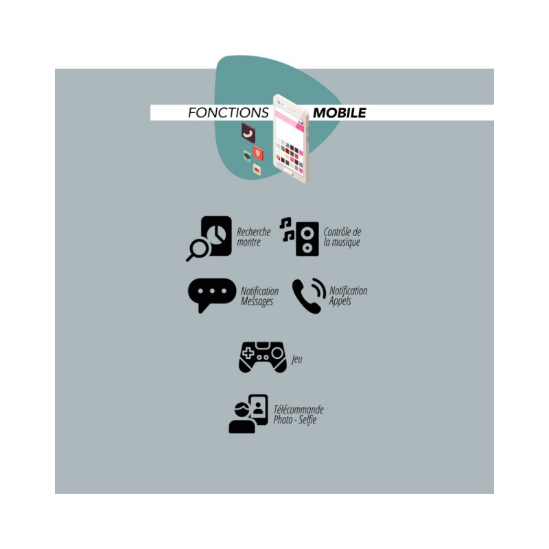 Montre connectée femme Smarty élégance bracelet milanais doré