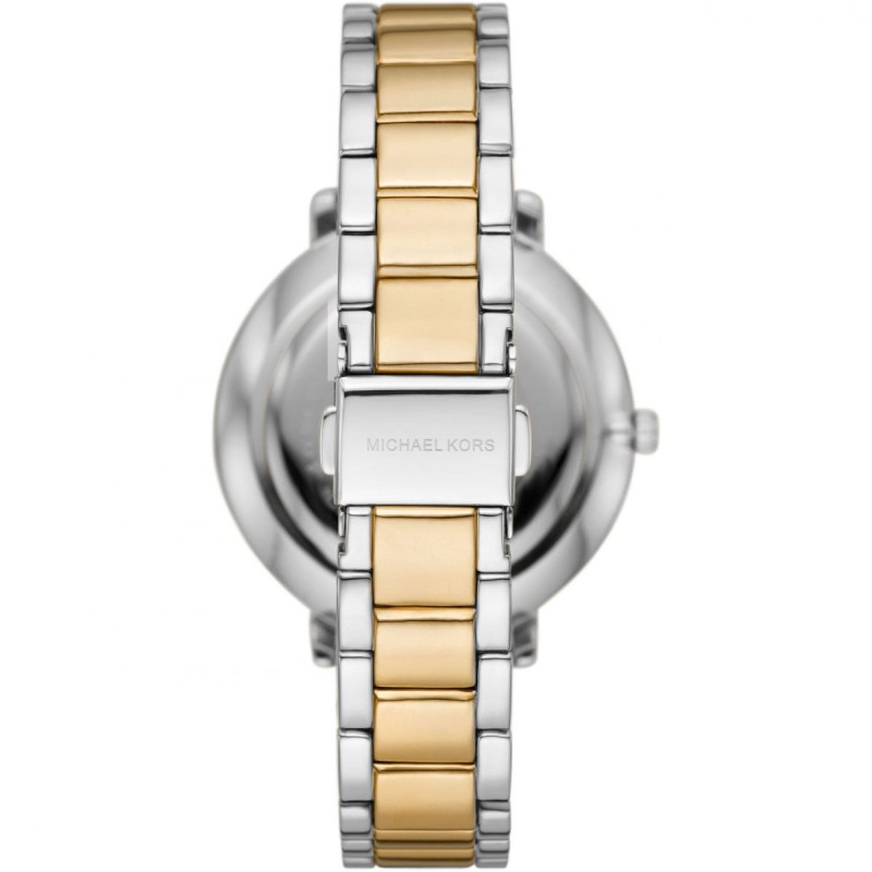 Montre Femme Michael Kors en acier bicolore et lunette en oxydes de zirconium