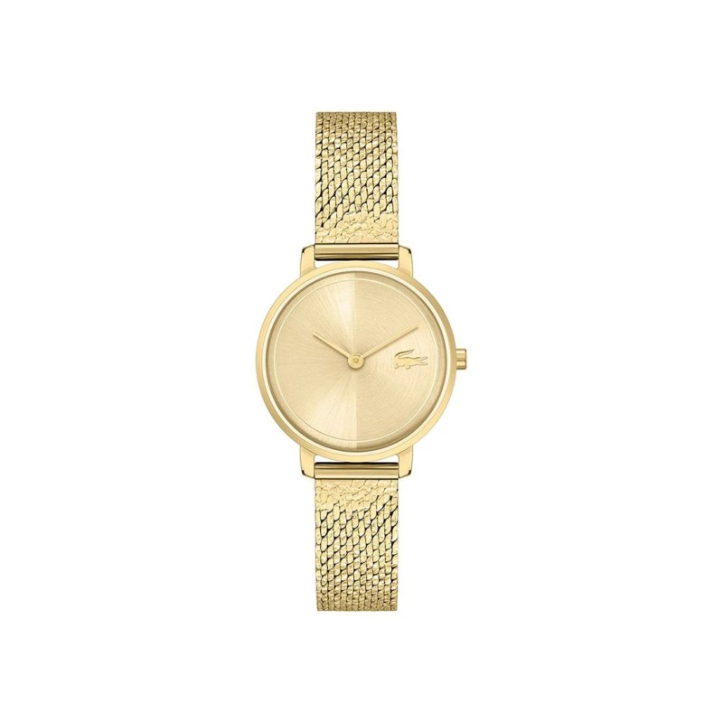 Montre Lacoste Suzanne Femme acier milanais doré