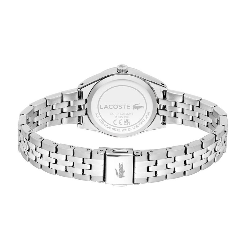 Montre Lacoste Tuilerie Femme en acier argenté index en oxydes de zirconium