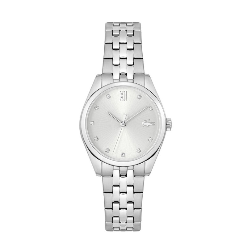 Montre Lacoste Tuilerie Femme en acier argenté index en oxydes de zirconium