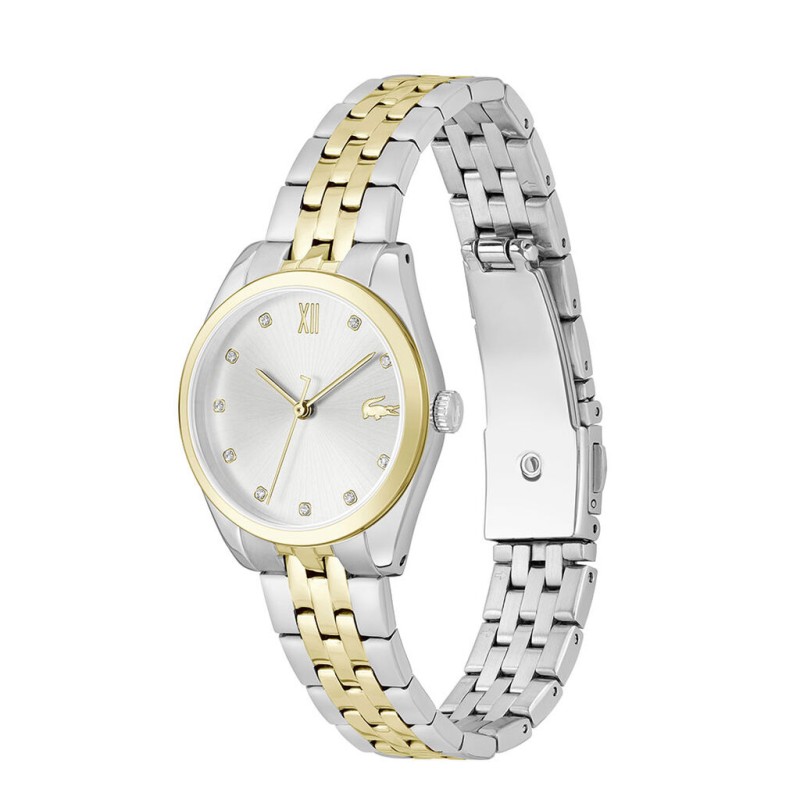 Montre Lacoste Tuilerie Femme en acier bicolore index en oxydes de zirconium