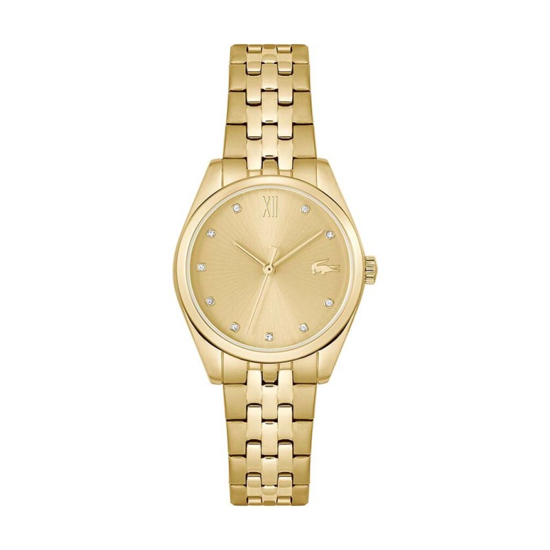 Montre Lacoste Tuilerie Femme en acier doré index en oxydes de zirconium