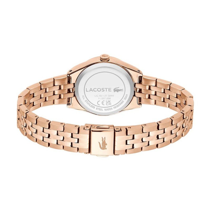 Montre Lacoste Tuilerie Femme en acier doré rose