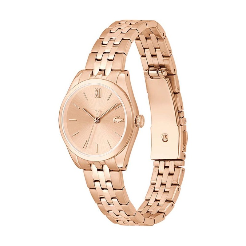 Montre Lacoste Tuilerie Femme en acier doré rose