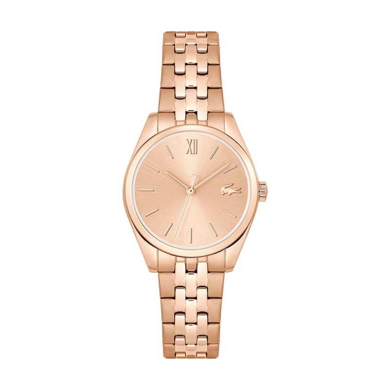 Montre Lacoste Tuilerie Femme en acier doré rose