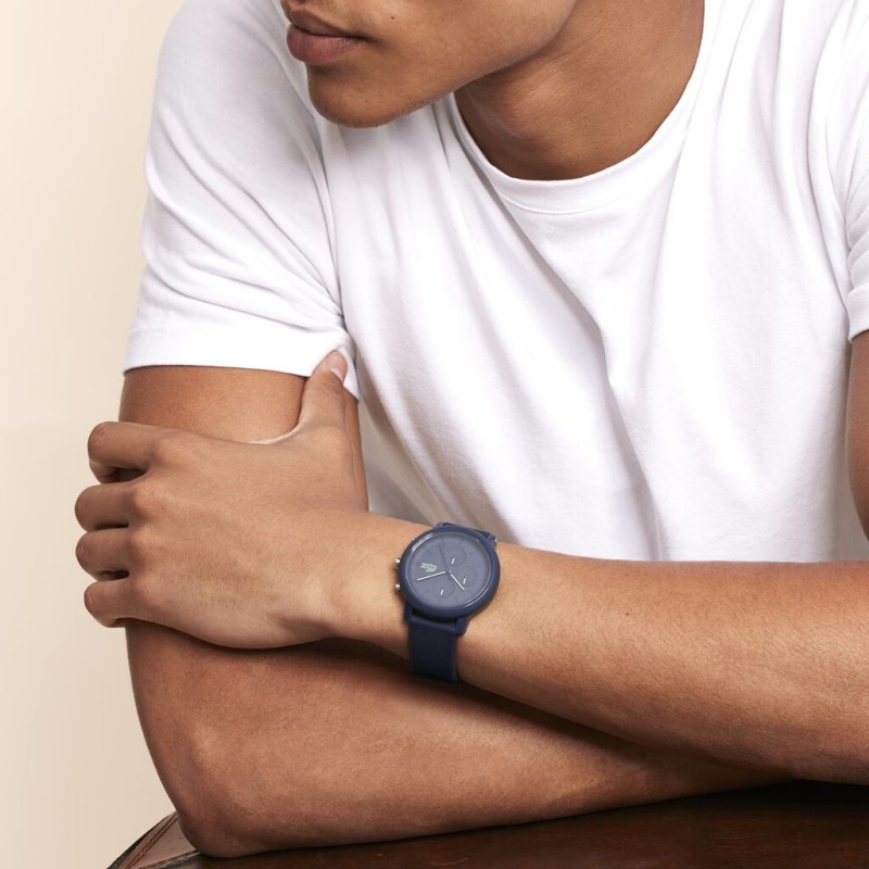 Montre Lacoste Homme Multifonctions en silicone bleu