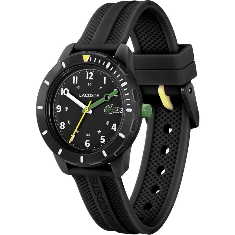 Montre Lacoste Mini Tennis Enfant en silicone noir