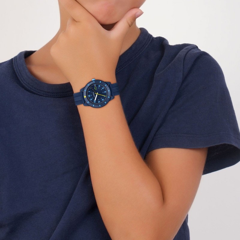 Montre Lacoste Mini Tennis Enfant en silicone bleu