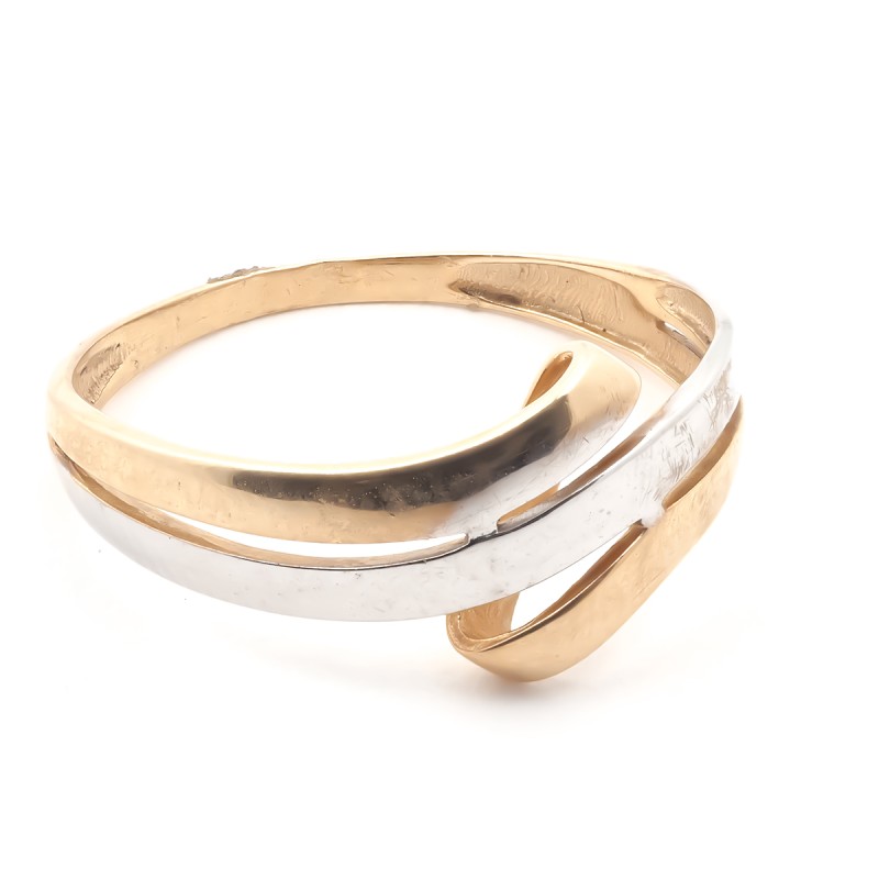 Bague bicolore en or 375/000