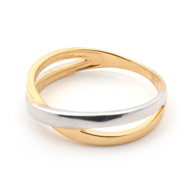 Bague fantaisie Carador en or 375/000 bicolore