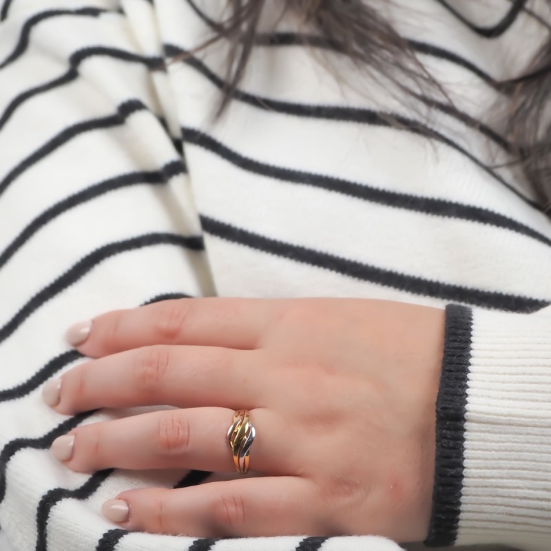 Bague fantaisie Carador en or 375/000 3 ors