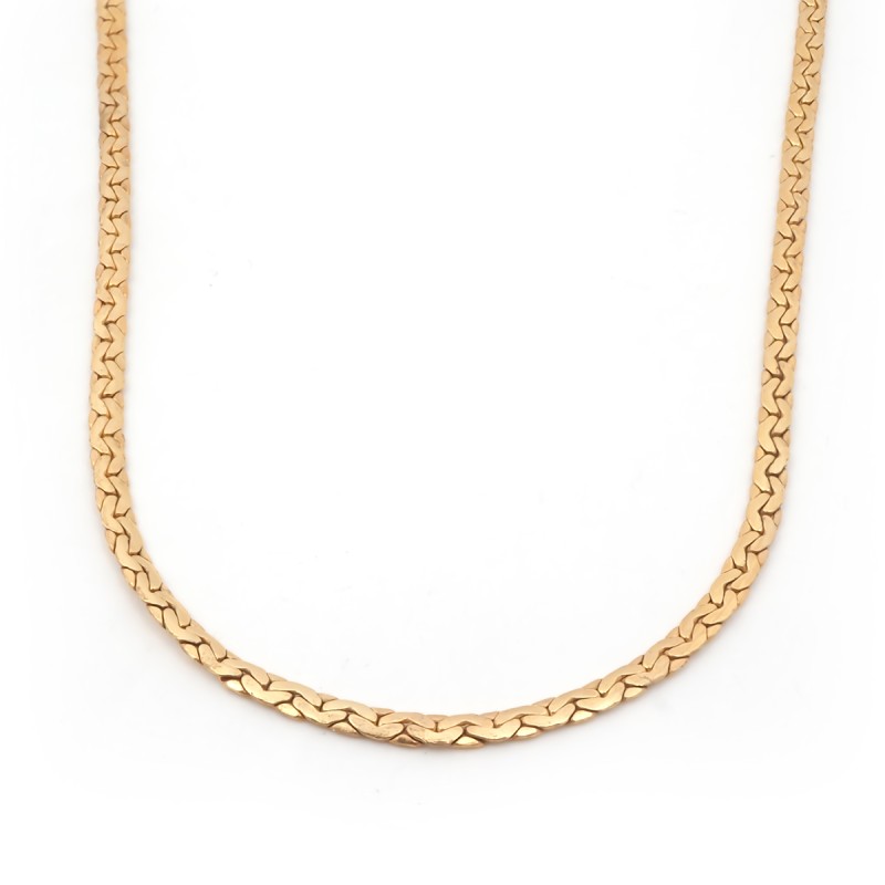 Carador - Collier or jaune 375/000 maille haricot