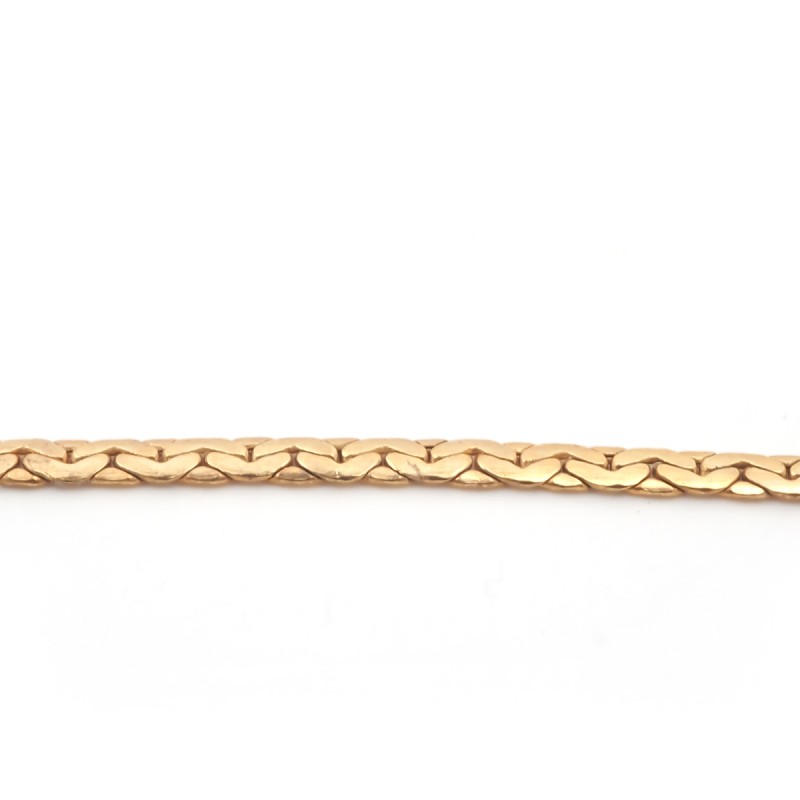 Carador - Collier or jaune 375/000 maille haricot