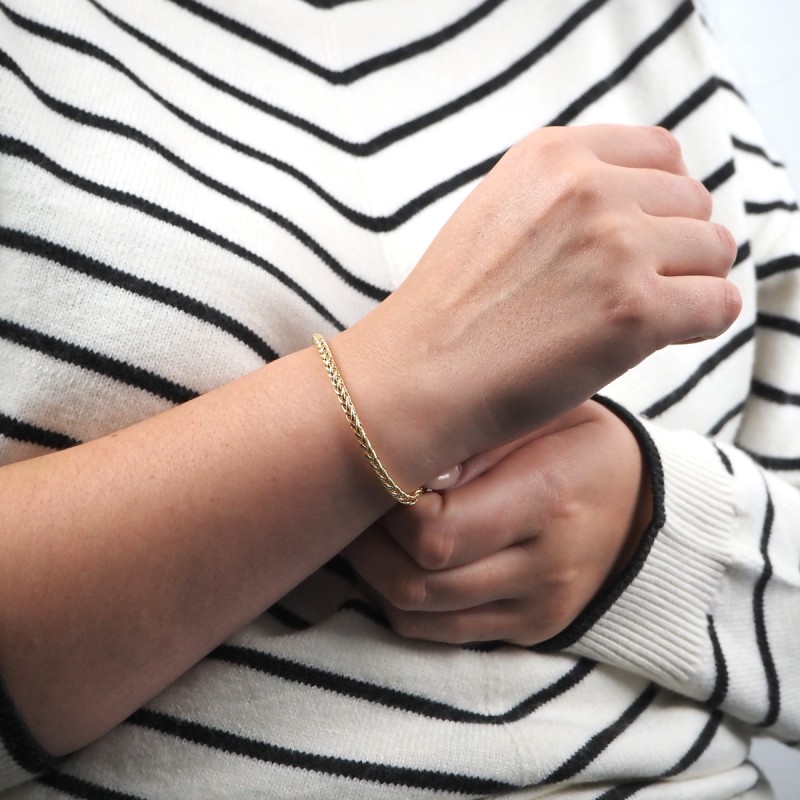 Bracelet Carador Maille corde en or jaune 9 carats