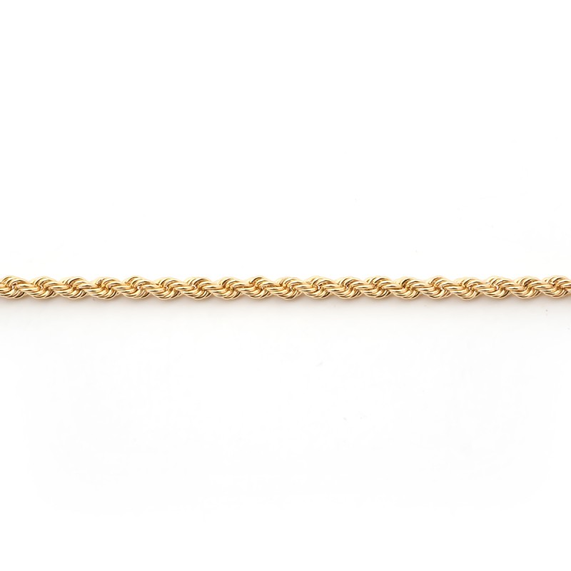 Bracelet Carador Maille corde en or jaune 9 carats