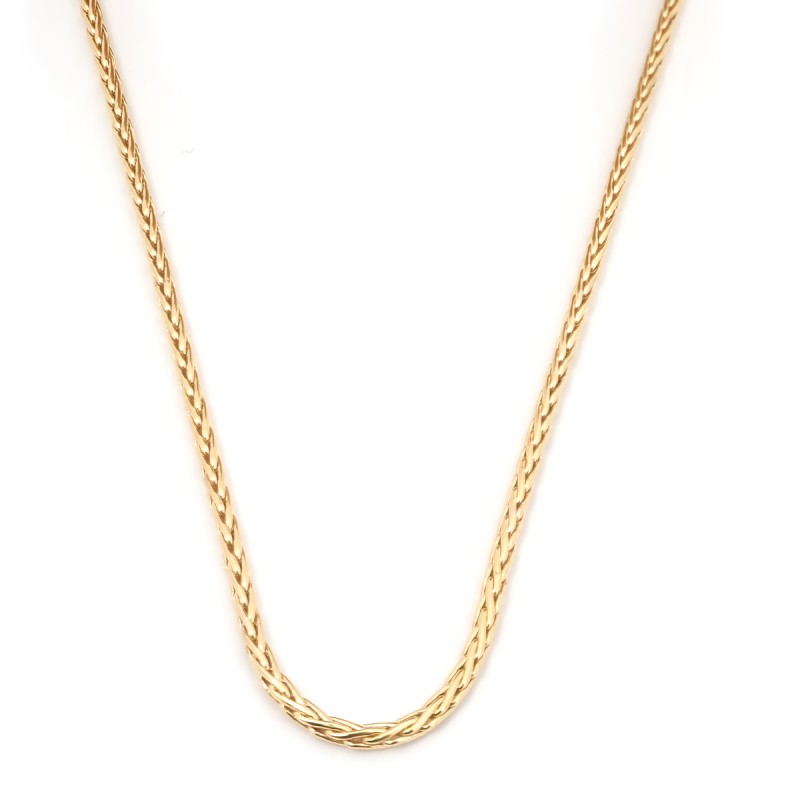 Collier Carador Maille Palmier or jaune 375/000