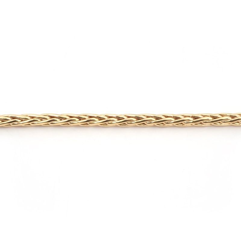 Collier Carador Maille Palmier or jaune 375/000