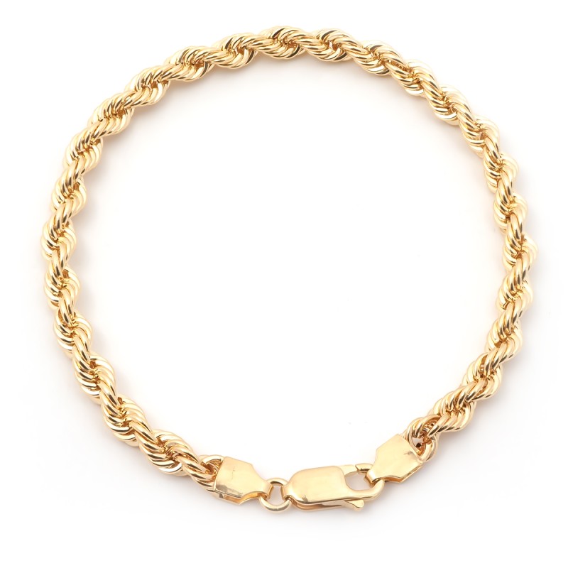 Bracelet femme Carador or 375/000 maille corde