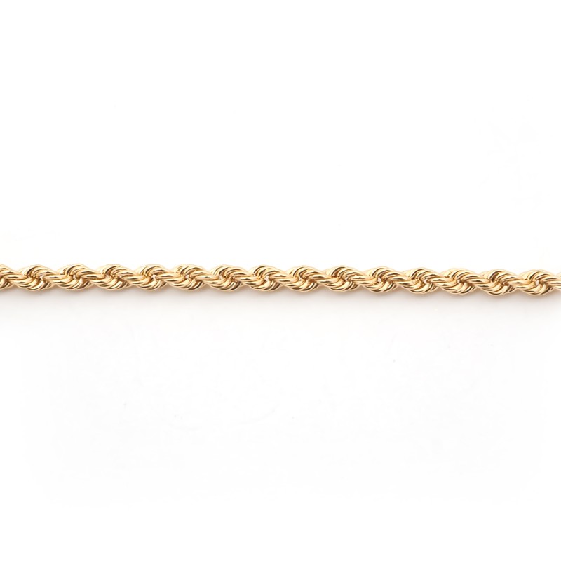 Bracelet Carador maille corde en or jaune 375/000