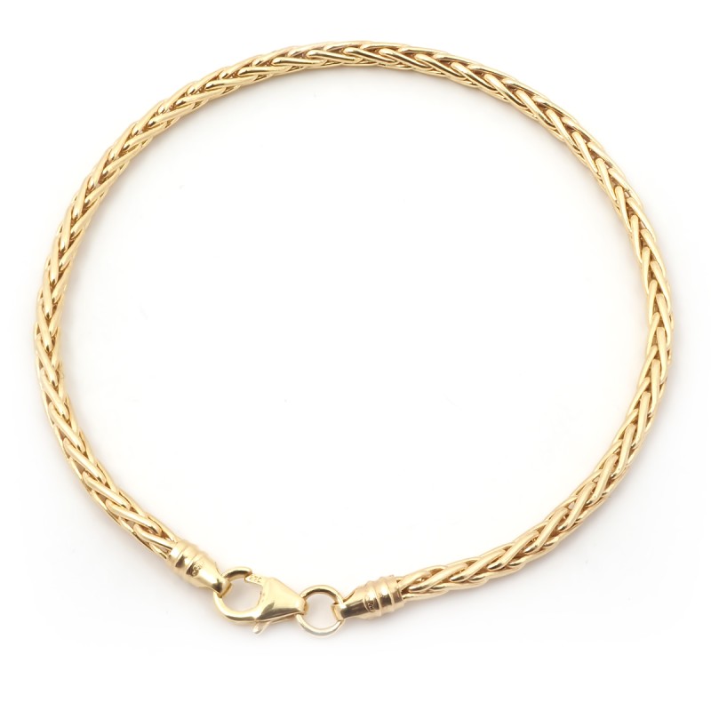 Bracelet Carador or 375/000 maille palmier