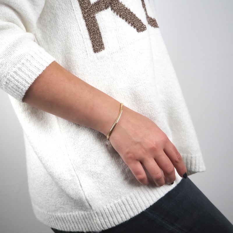 Bracelet Carador or jaune 375/000 maille anglaise 610022.3-18